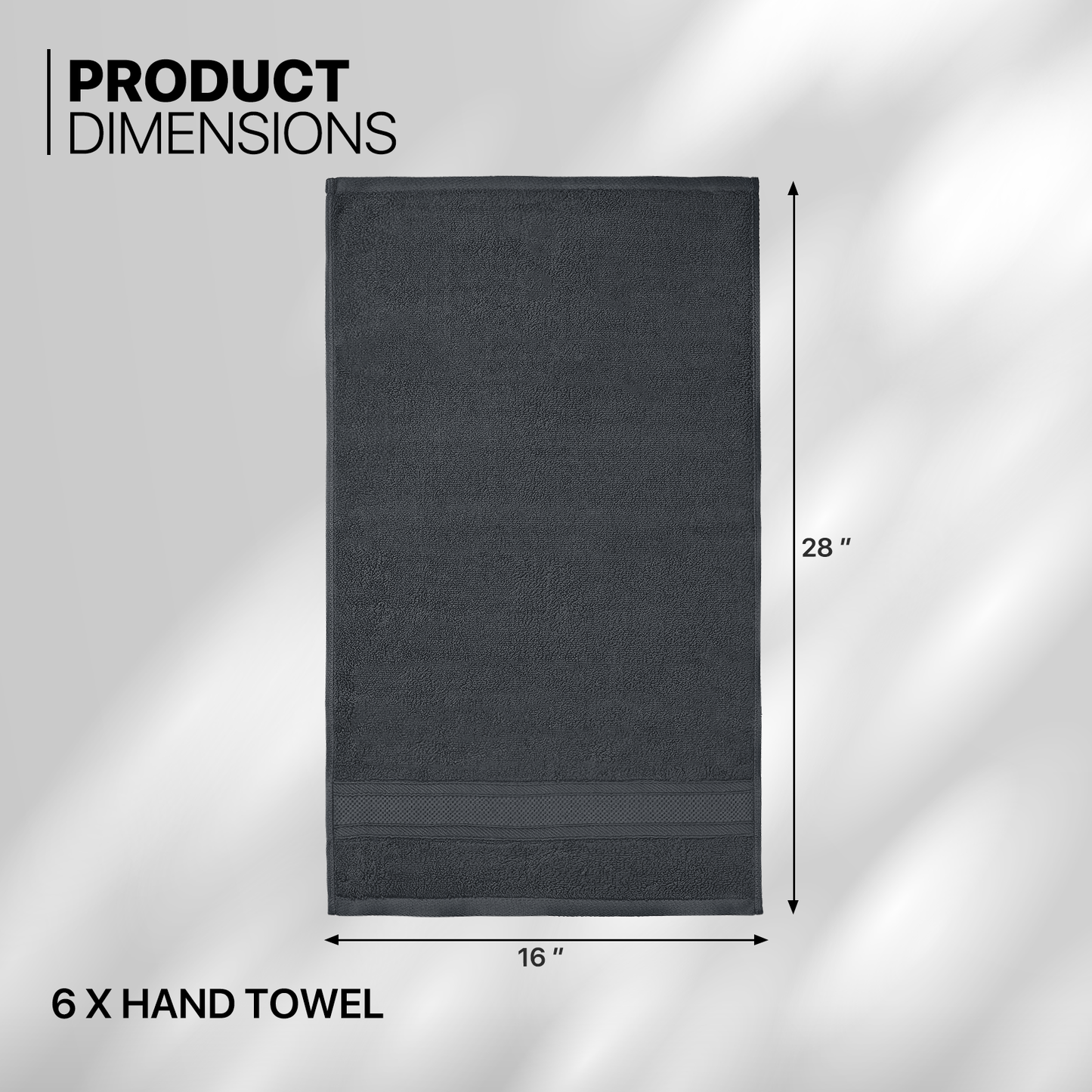 Towel - 6*Hand Towel - 16*28 inch