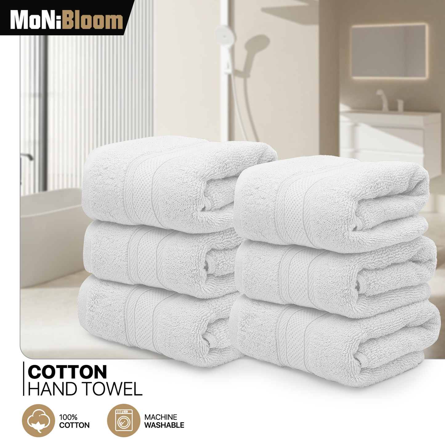 Towel - 6*Hand Towel - 16*28 inch