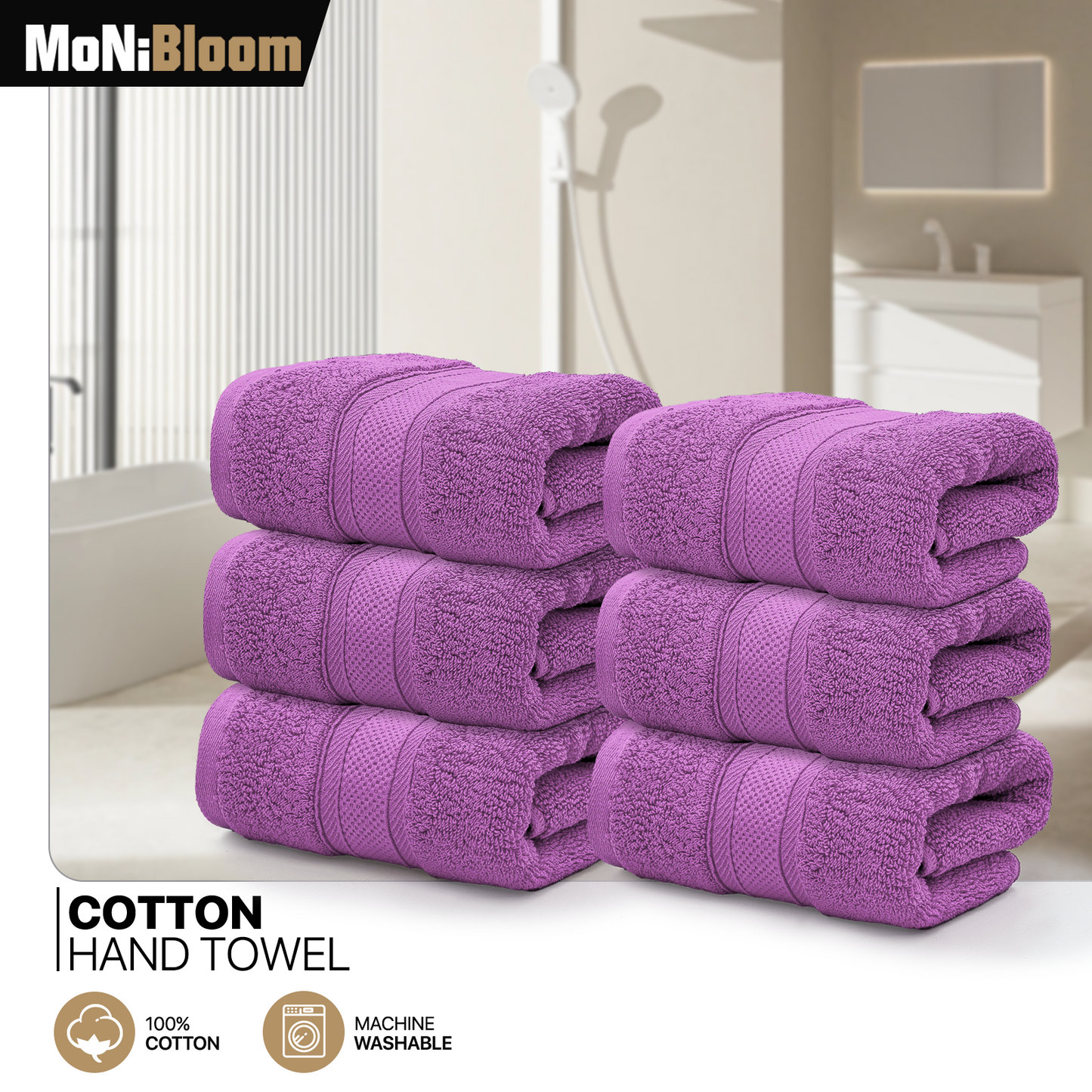 Towel - 6*Hand Towel - 16*28 inch