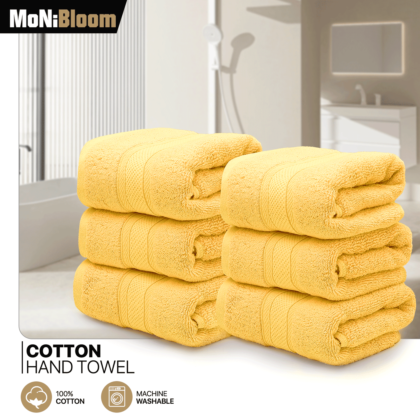 Towel - 6*Hand Towel - 16*28 inch