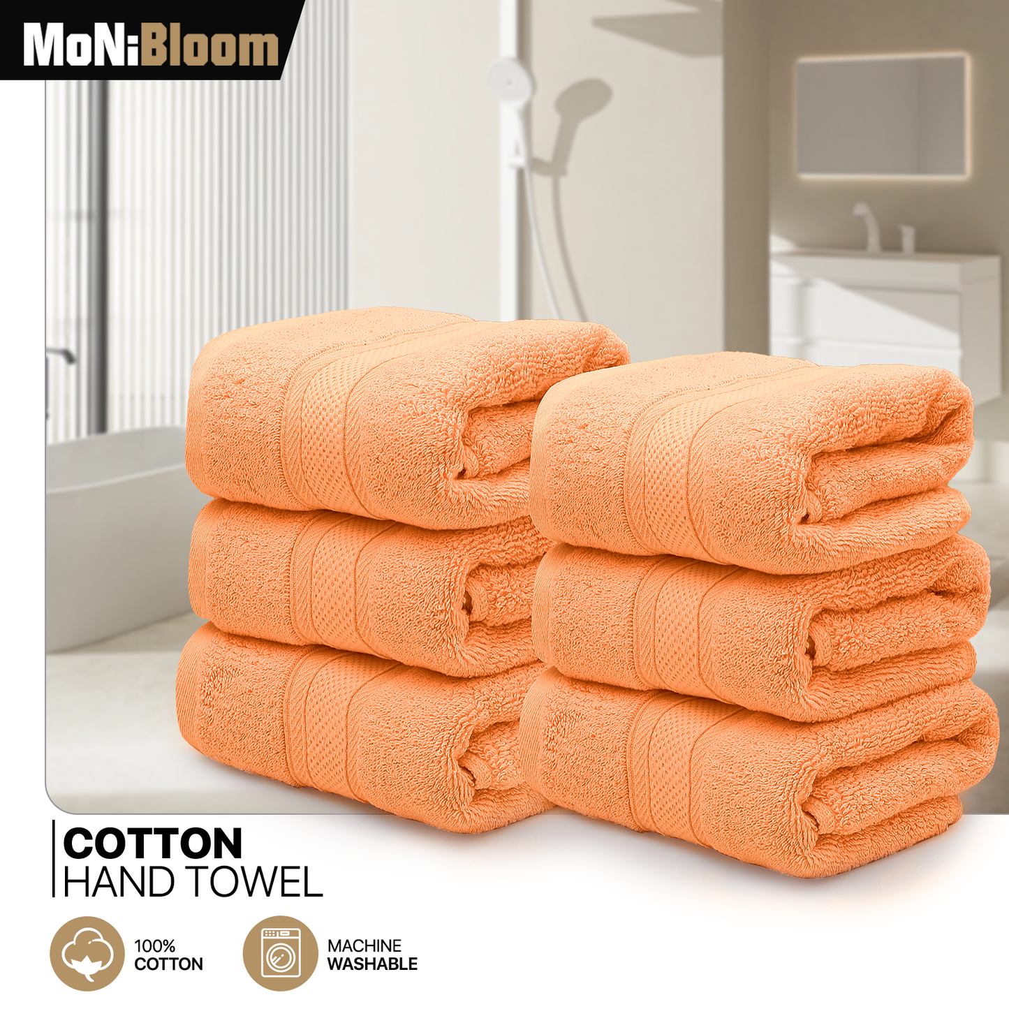 Towel - 6*Hand Towel - 16*28 inch