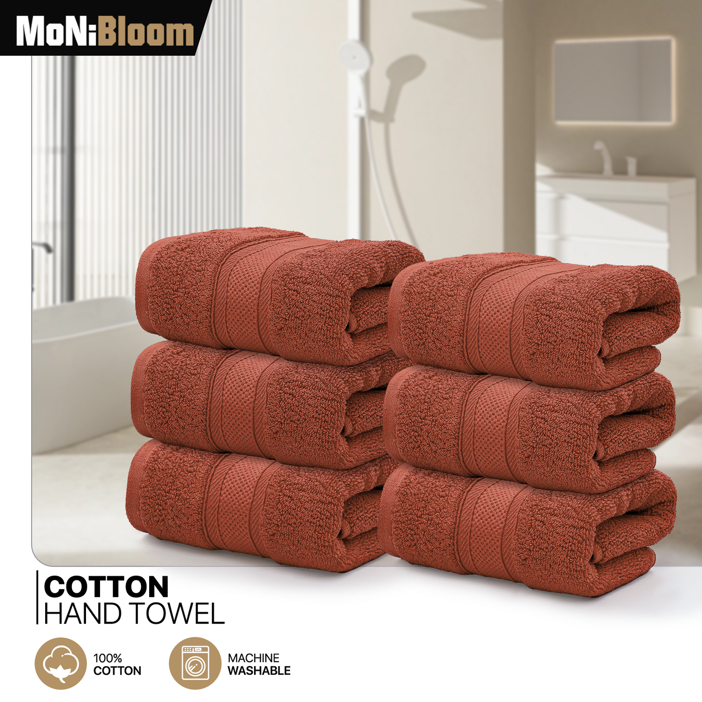 Towel - 6*Hand Towel - 16*28 inch