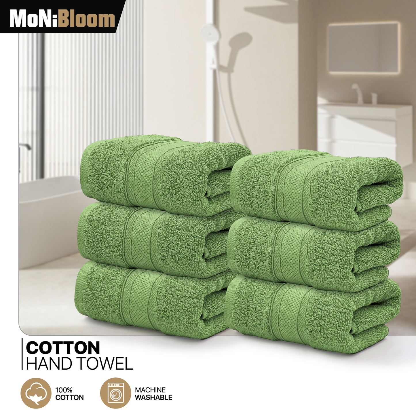 Towel - 6*Hand Towel - 16*28 inch