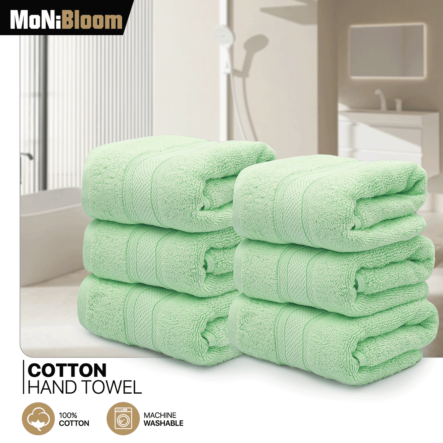 Towel - 6*Hand Towel - 16*28 inch