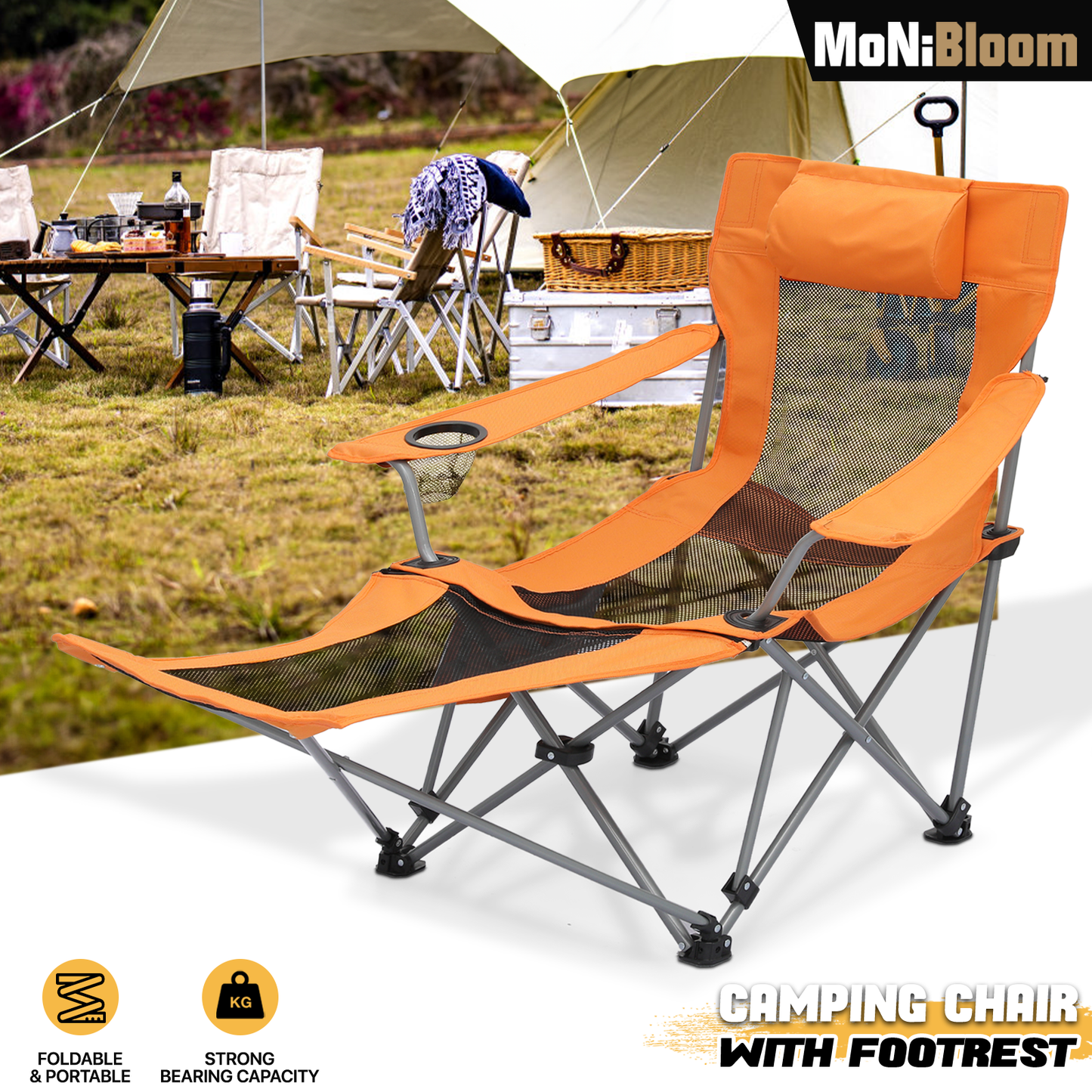 Outdoor Camping Chairs - Steel Tube - Oxford Fabric