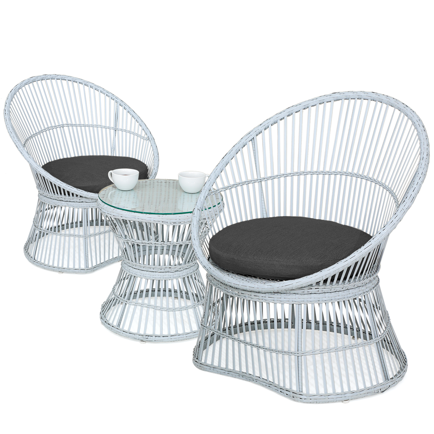 PE Rattan Patio Set - 2 Chair ,1 Table
