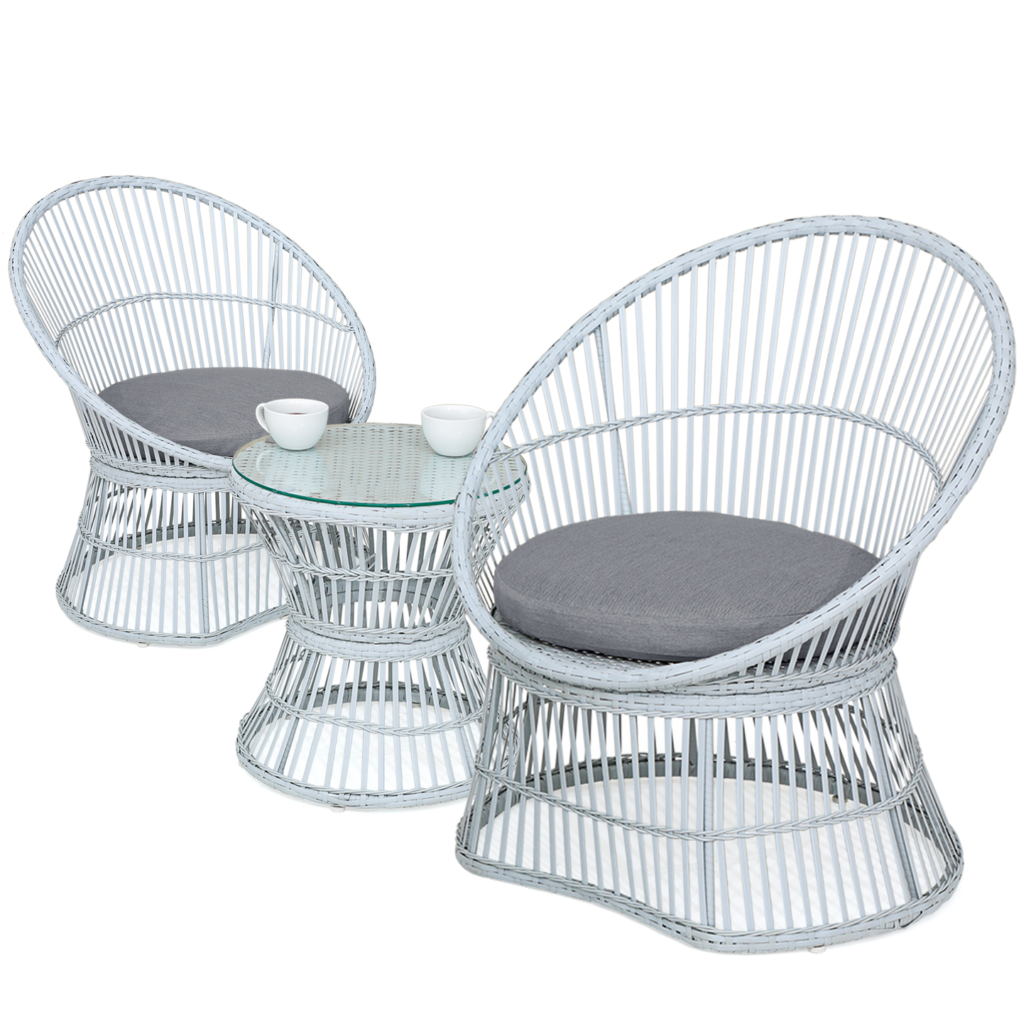 PE Rattan Patio Set - 2 Chair ,1 Table