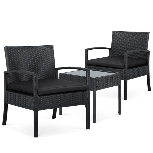 PE Rattan Patio Set - 2 Chair ,1 Table