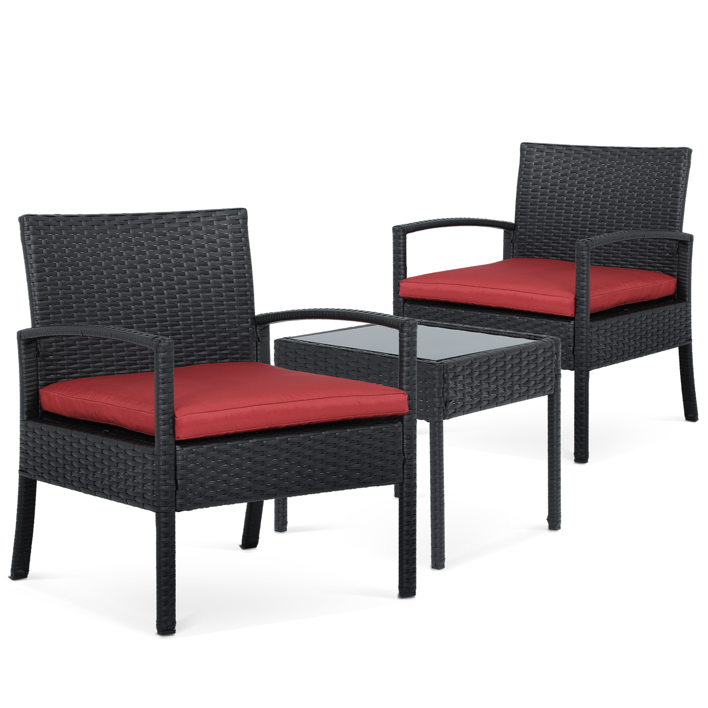 PE Rattan Patio Set - 2 Chair ,1 Table