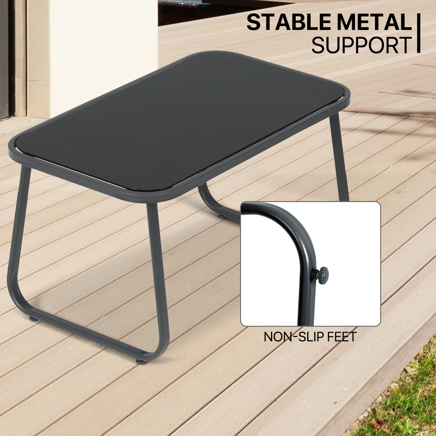 Teslin Cloth Patio Set - 3Chair,1 Table