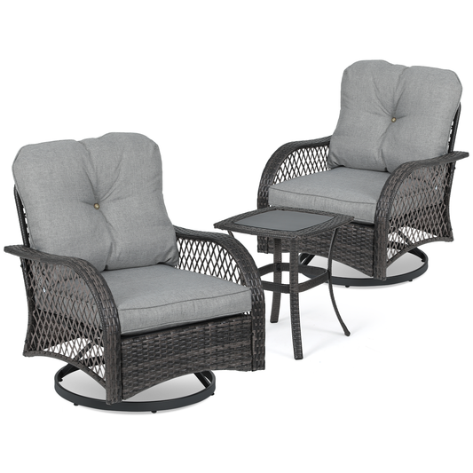 Teslin Cloth Patio Set - 2 Chair, 1 Table