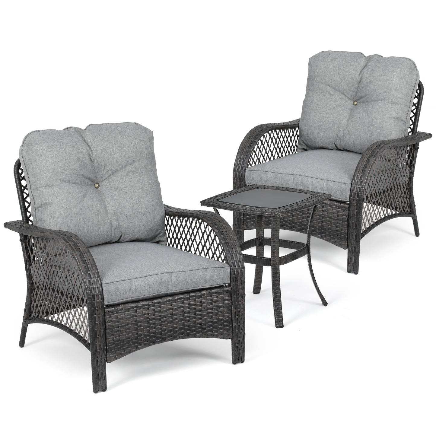 Teslin Cloth Patio Set - 2 Chair, 1 Table