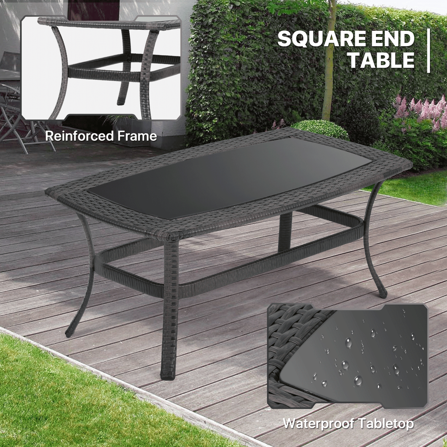 Patio Set - 1 Double Chair, 1 Table