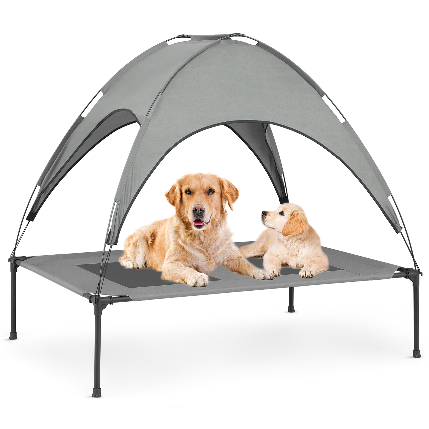 Pet Bed - w/ Canopy - Grey