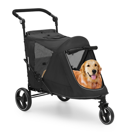 3 Wheels Pet Stroller - 41*23*39.5 inch - Angle Adjustable Handlebar