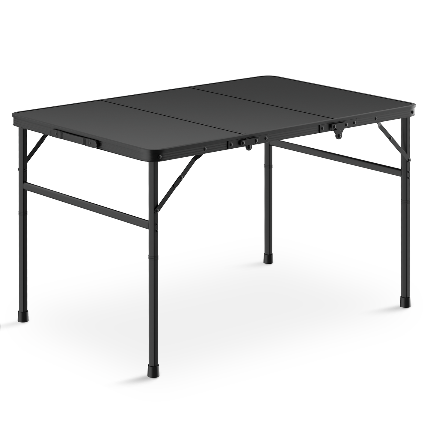 Adjustable Height Aluminum Folding Table (L)35.5in. (W)23.8in. (H)22.3in.