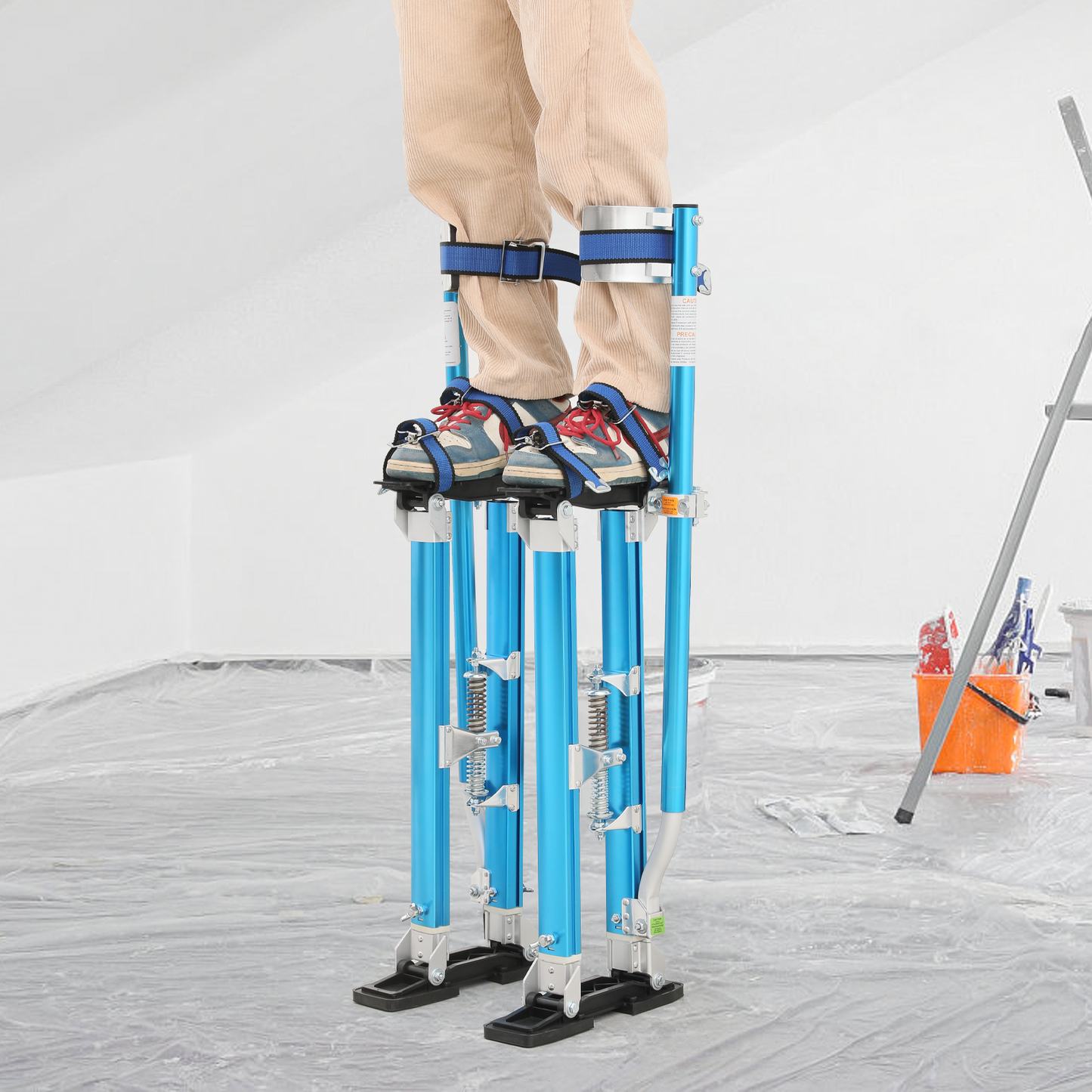 Adjustable Height Aluminium Stilts - 24"to 40" - 225 lbs Weight Capacity