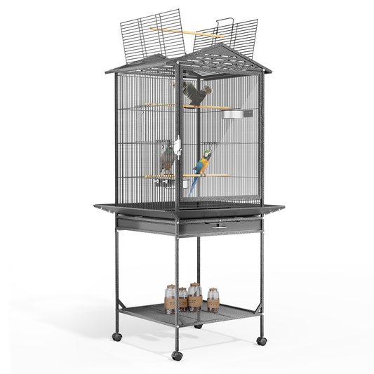 Open Top Bird Cage - with Pull Out Tray