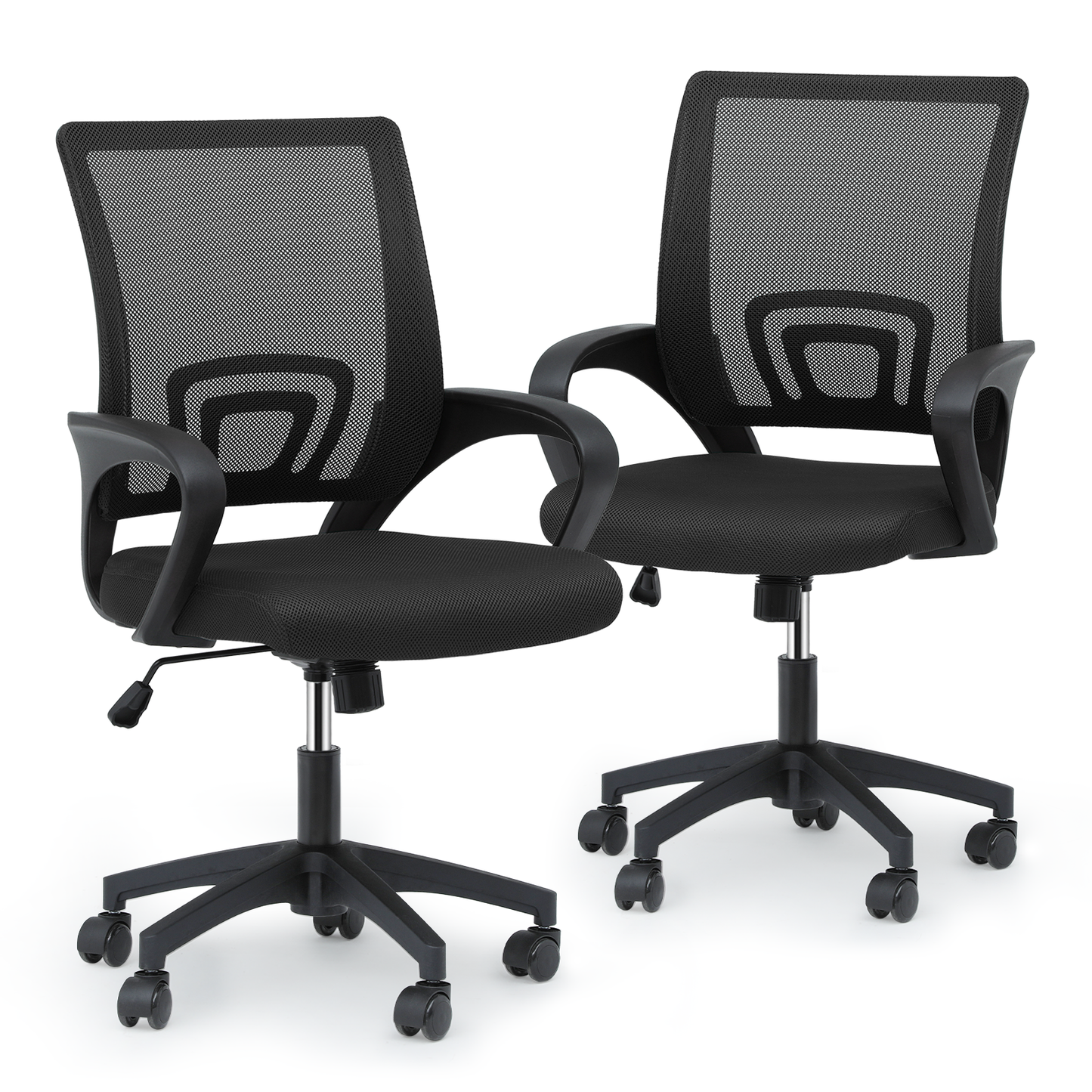 Adjustable Height Office Chair - 18" Seat Wide - Mesh Back