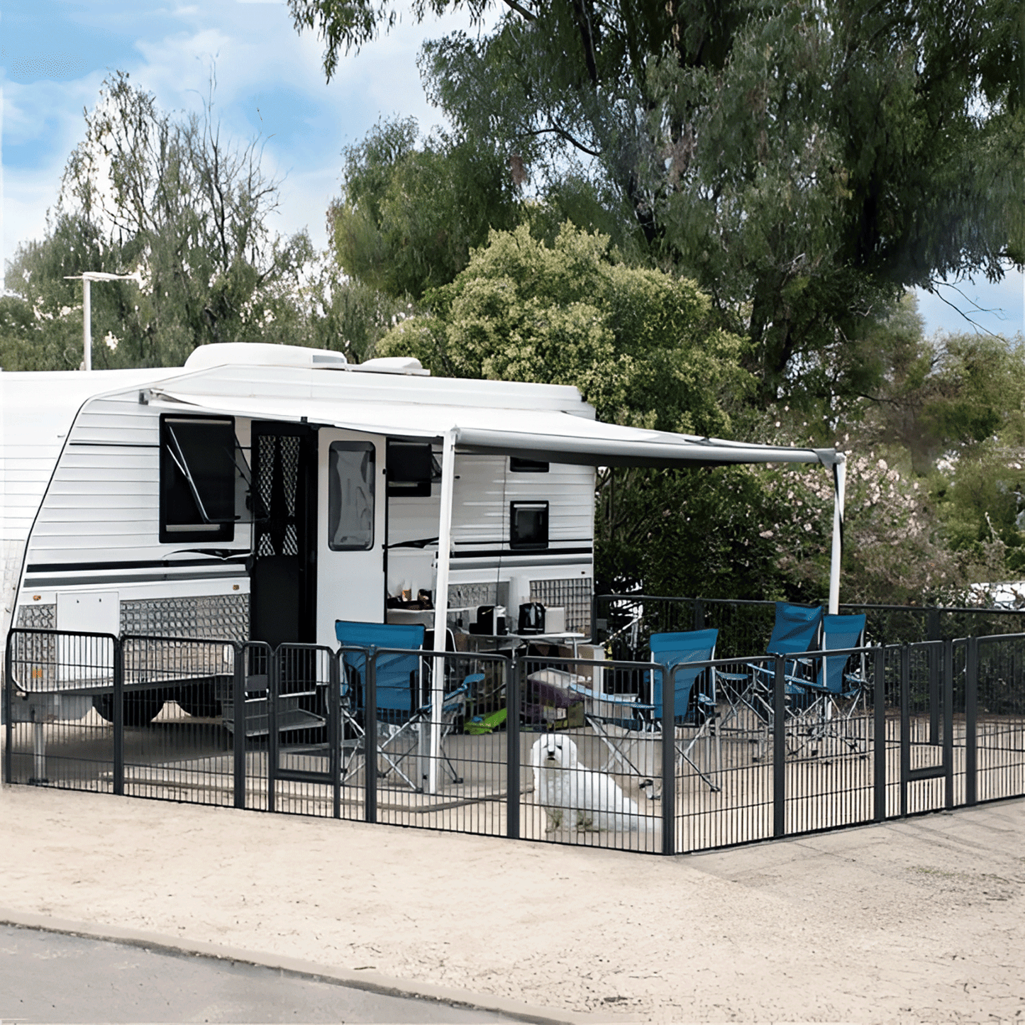 Dog Playpen - 10 Panel - Each 32''Length 32''Height - Black