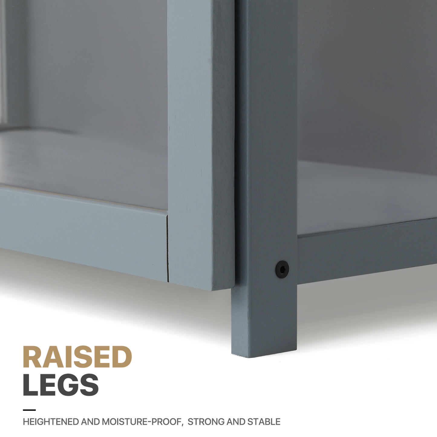 Display Case 30 lbs Capacity - Acrylic Double Door - without handles - transparent on 3 sides - 4 Tiers - 24''L 12.5''W 51''H - Gray