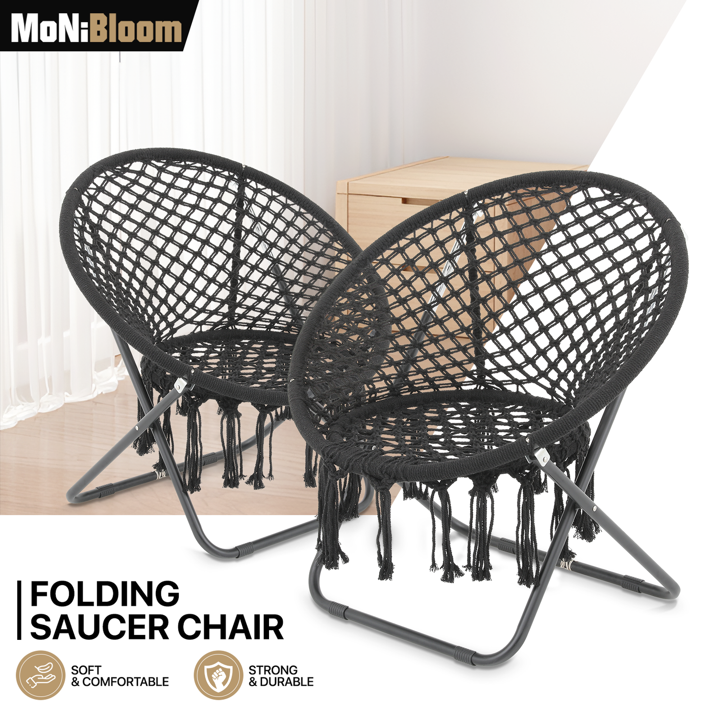 Saucer Cozy Chair - Polyester-Cotton Weave