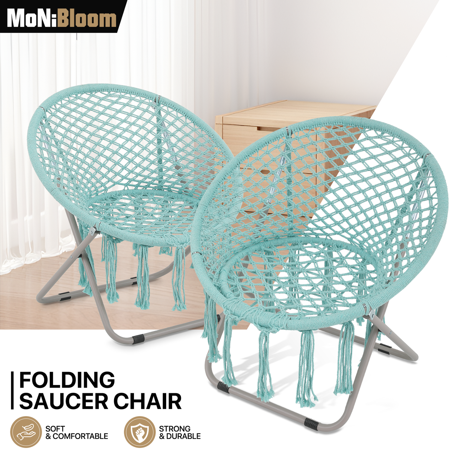 Saucer Cozy Chair - Polyester-Cotton Weave