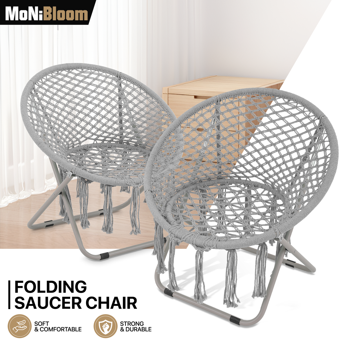 Saucer Cozy Chair - Polyester-Cotton Weave