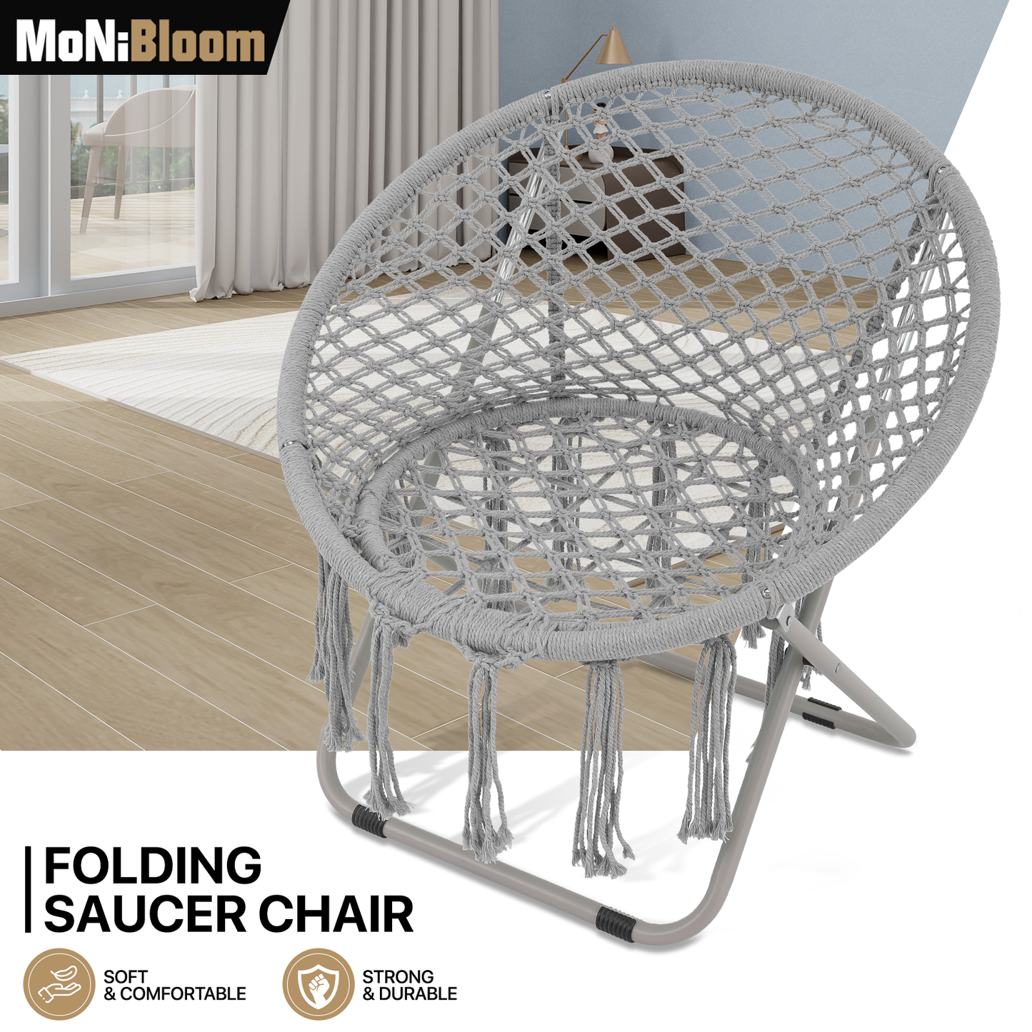 Saucer Cozy Chair - Polyester-Cotton Weave