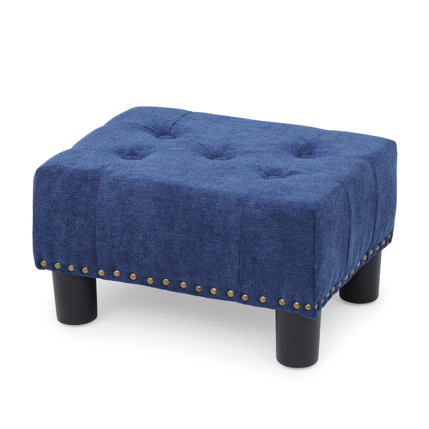 High Elastic Sponge Storage Ottoman 440 lbs Capacity - (L)15.0in. (W)11.5in. (H)8.5in. - Linen