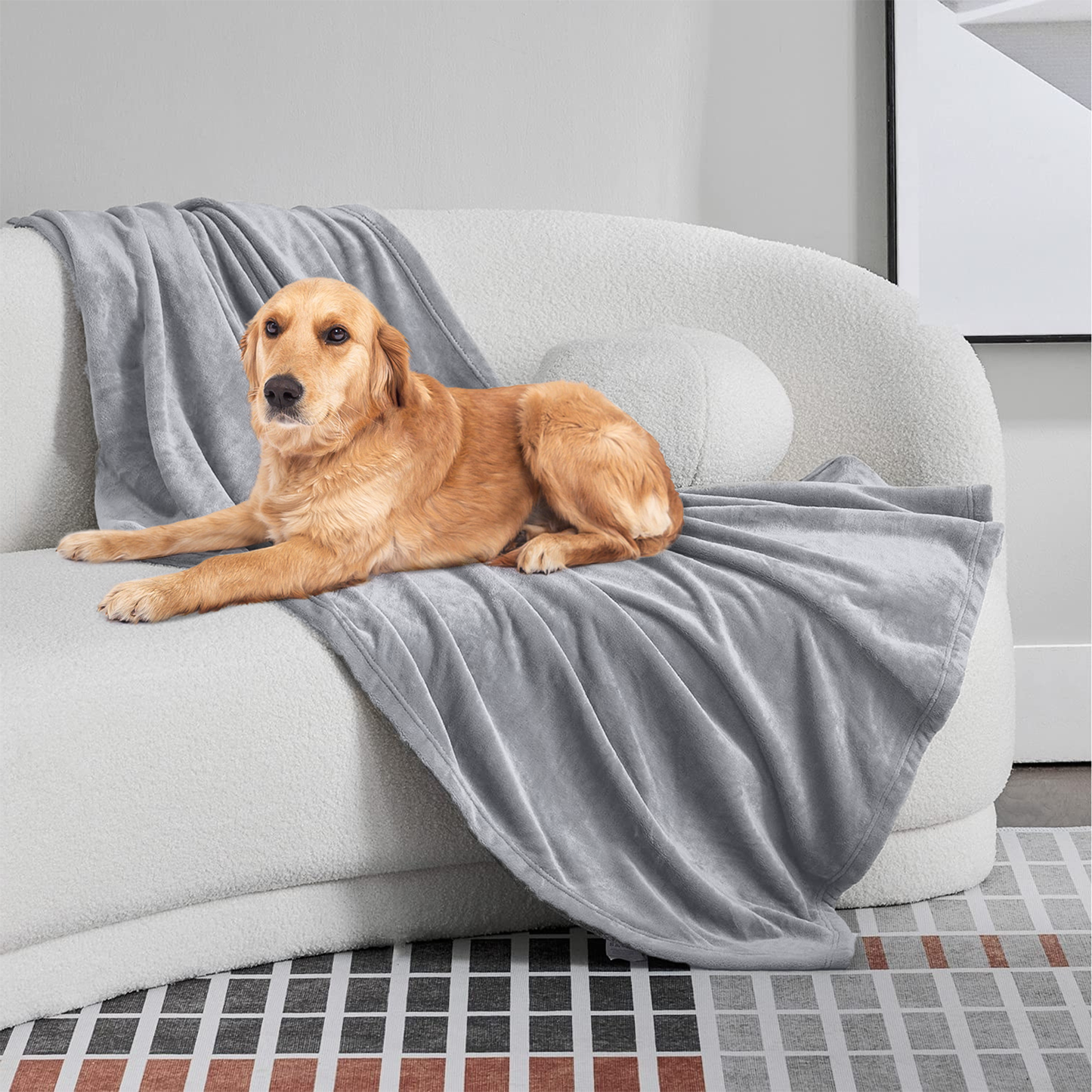 Pet Blanket - 60.5'' * 49.5'' - Light Gray