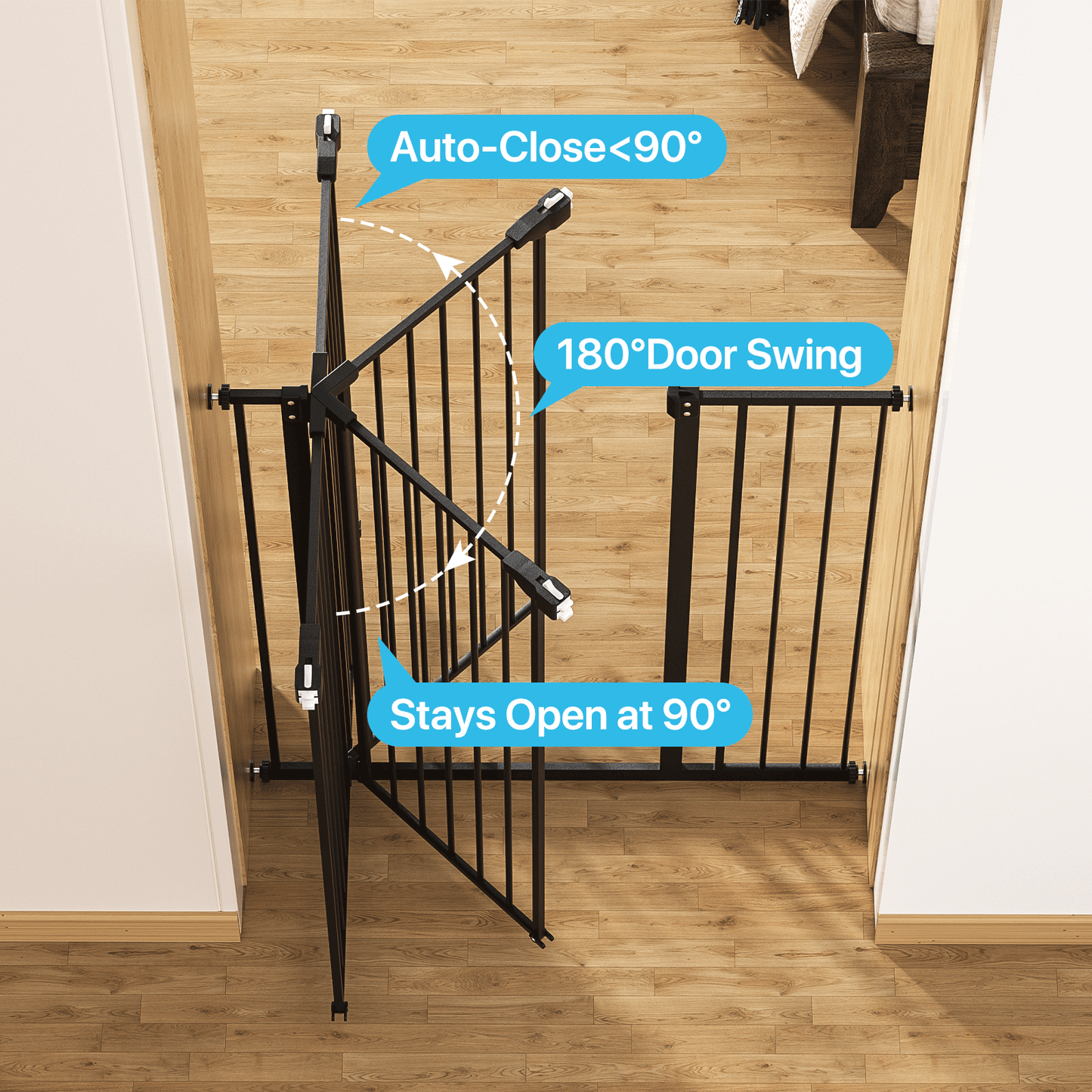 41'' Height Pet Gate - Pressure Mount - 27''-34'' Wide