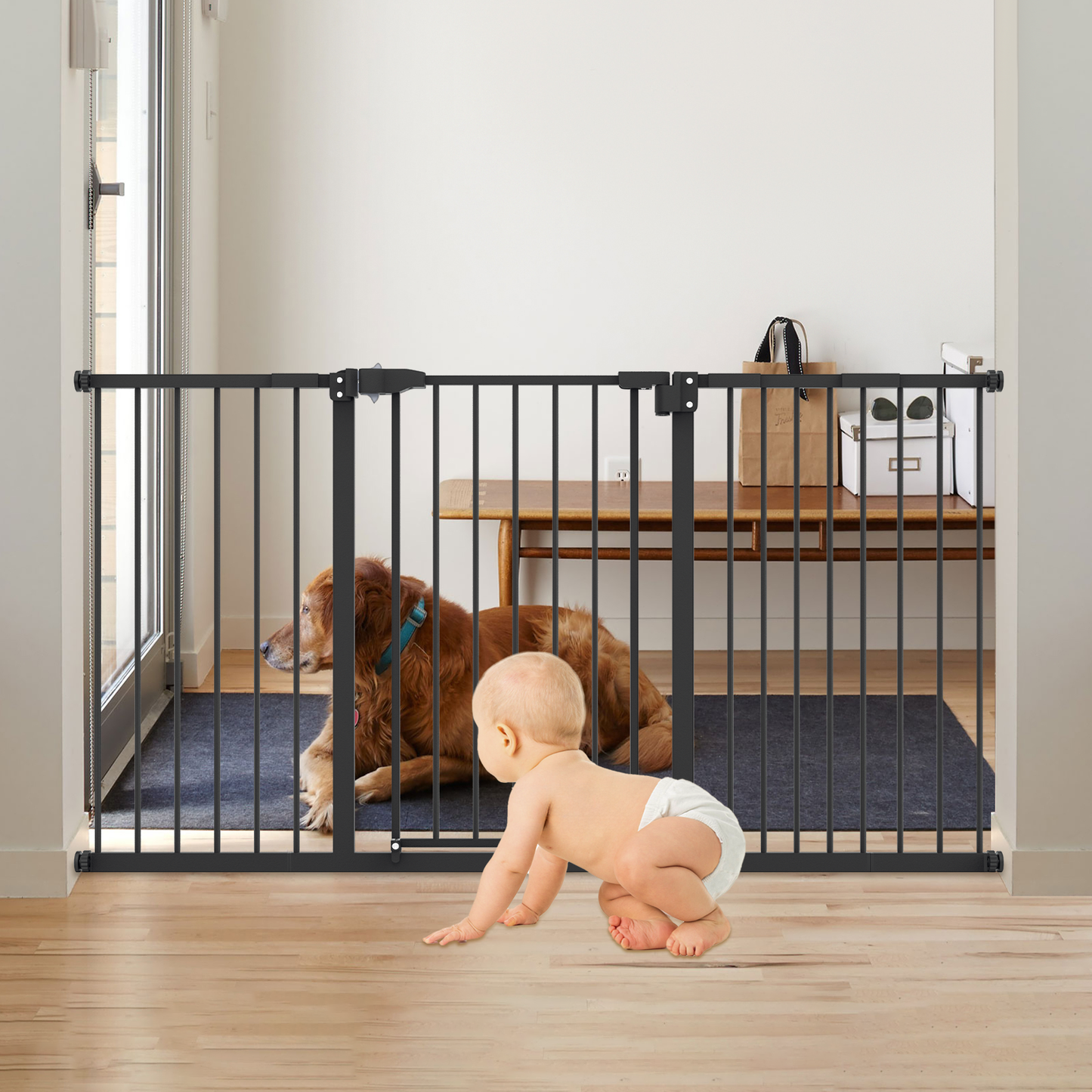 30'' Height Pet Gate - Pressure Mount - 47''-54'' Wide