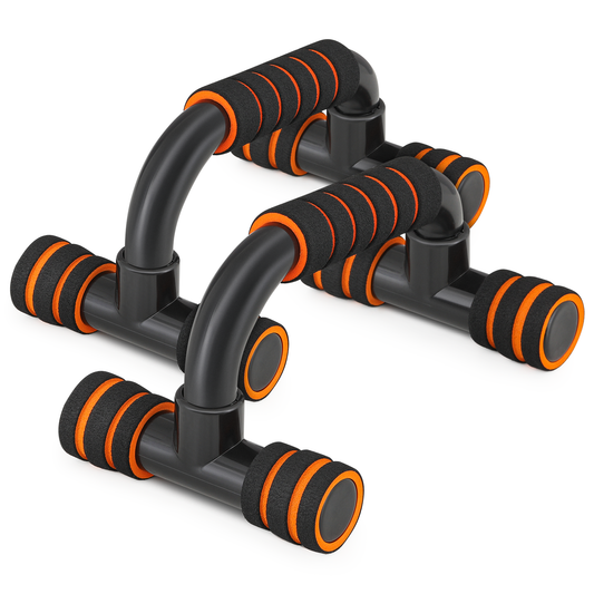 Pair Push Up Bar - EVA Foam Handle - Black