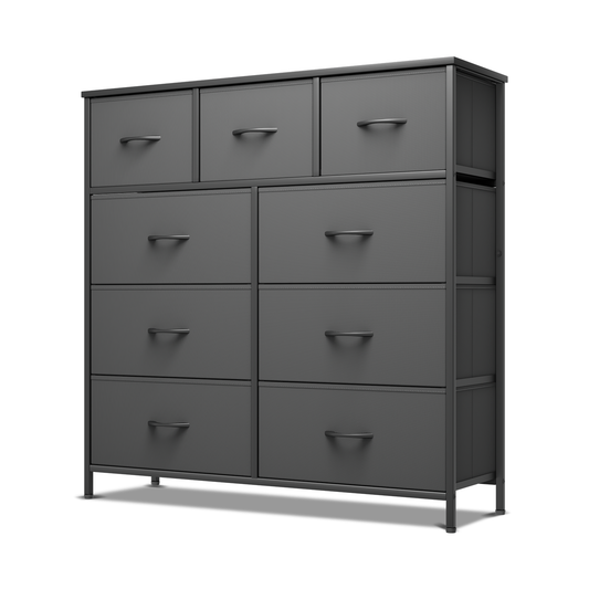 40" Dresser Model Fabric Drawer Metal Frame, 9-Drawer