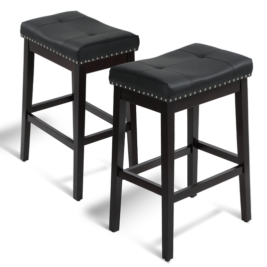 2 pcs Bar Stool 330 lbs Capacity - (L)20.0in. (W)14.5in. (H)29.5in.