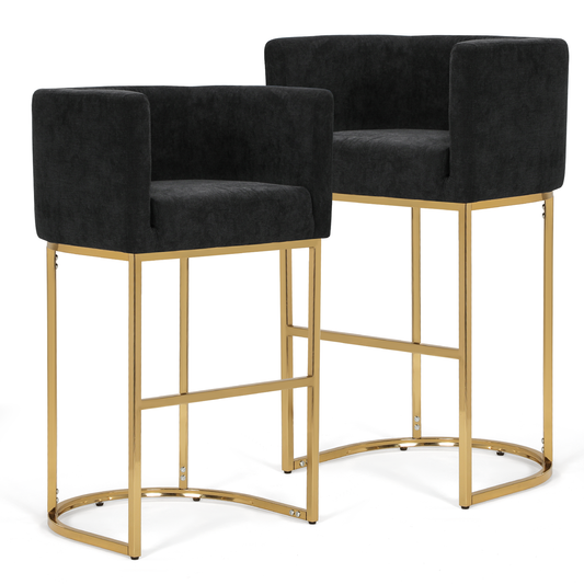 2 pcs Bar Stool 330 lbs Capacity - (L)19.5in. (W)22.0in. (H)38.5in.