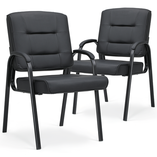 2 pcs Reception Chair 330 lbs Capacity - (L)23.5in. (W)25.0in. (H)36.5in.