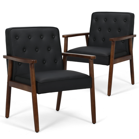 2 pcs Reception Chair 440 lbs Capacity - (L)26.5in. (W)25.0in. (H)33.0in.