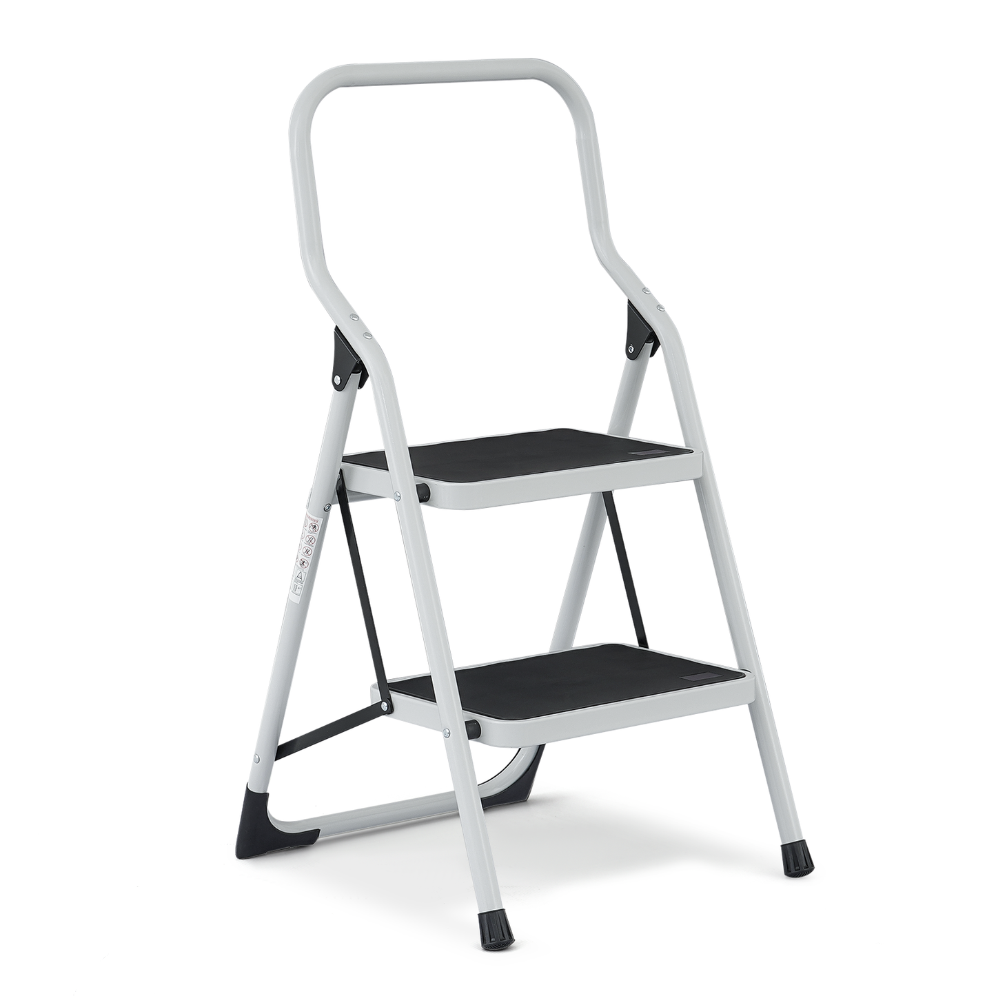 Step Ladder-2 Step-36"Height - White - Iron+PP