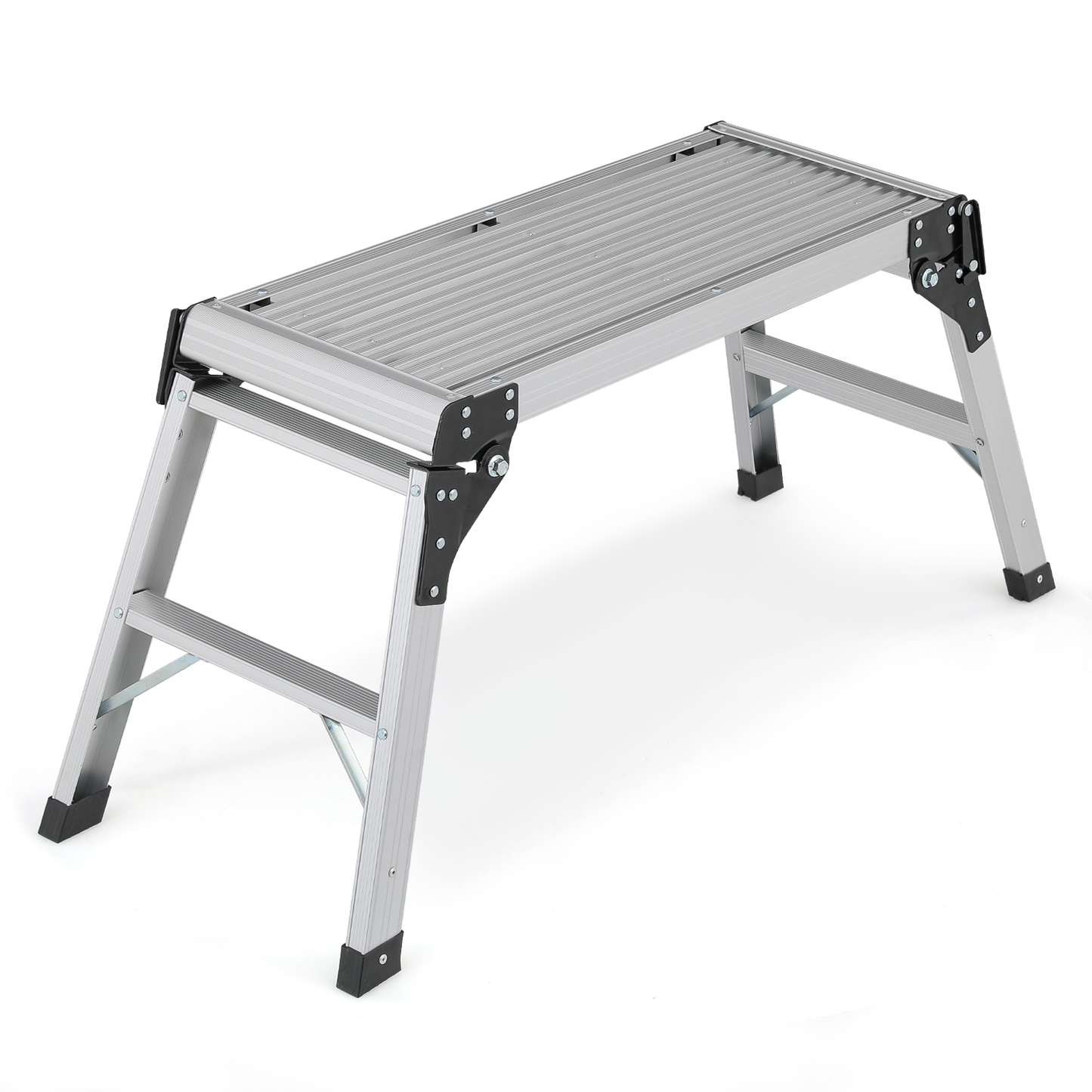 Step Ladder Heavy Duty Foldable Platform -42" Length , Material: Aluminum+PP