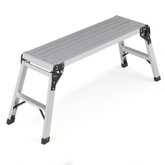 Step Ladder Heavy Duty Foldable Platform -52" Length - Aluminum+PP