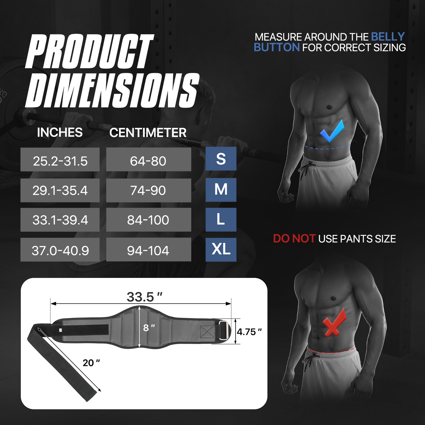 Weight Lifting Belt - Black,EVA Material