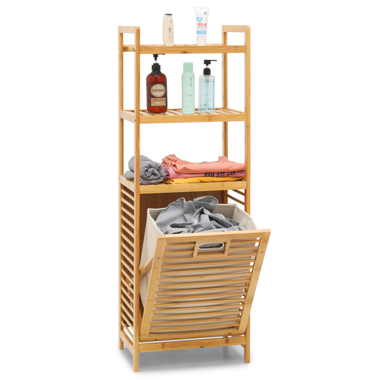 Bathroom Cabinet - 4 Tiers - Natural