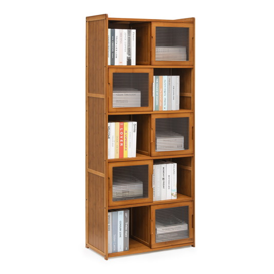 27" Bookshelf - 64''Height - 5 Tiers - Brown