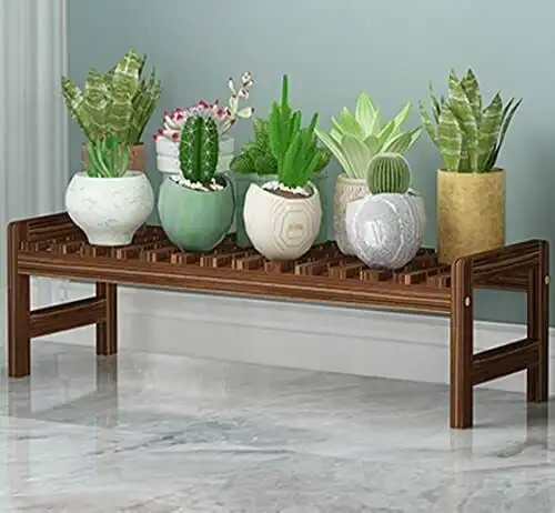 Set of 3 Pine Wood Plant Stand