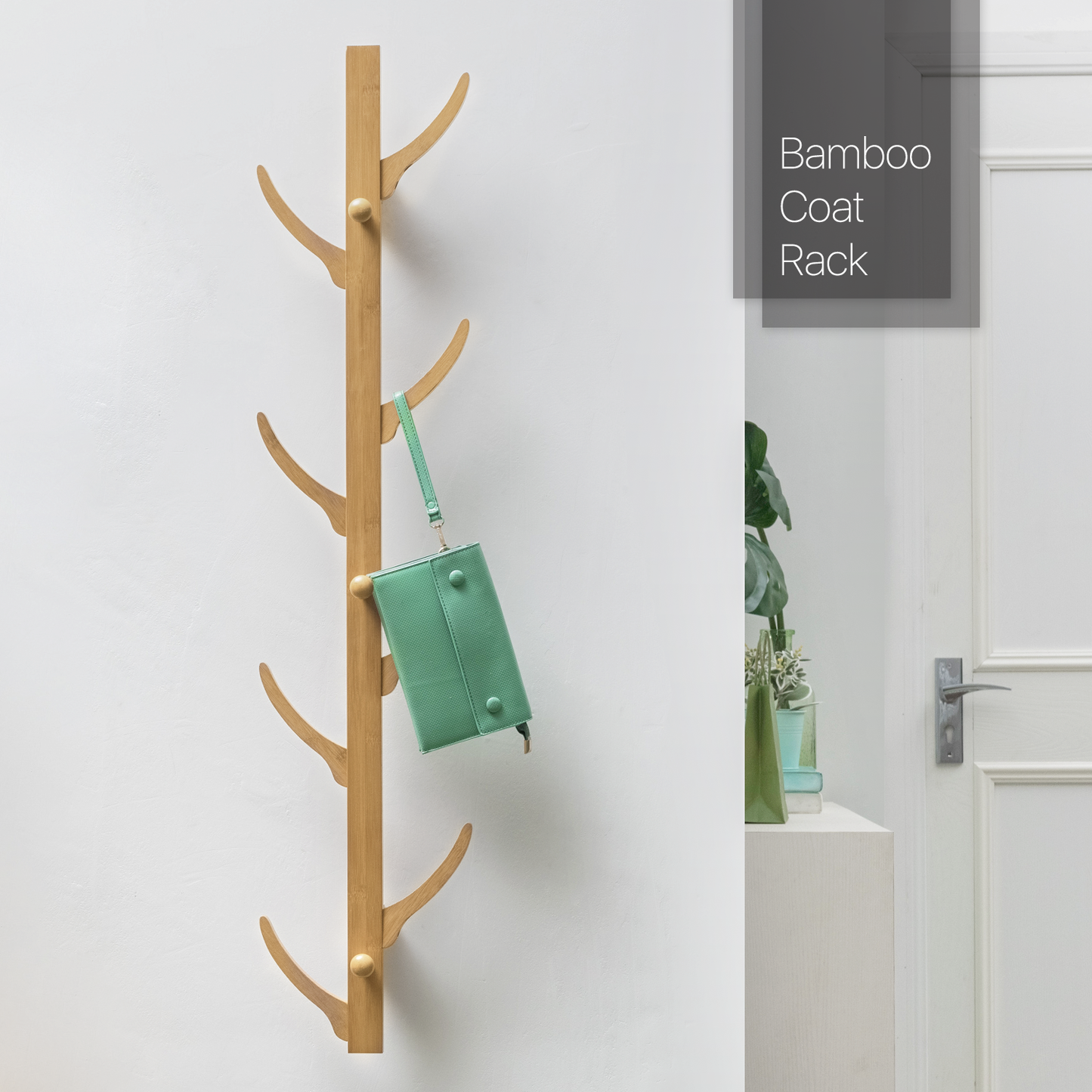 Wall Mounted Coat Hook - Tree Branch - Natural