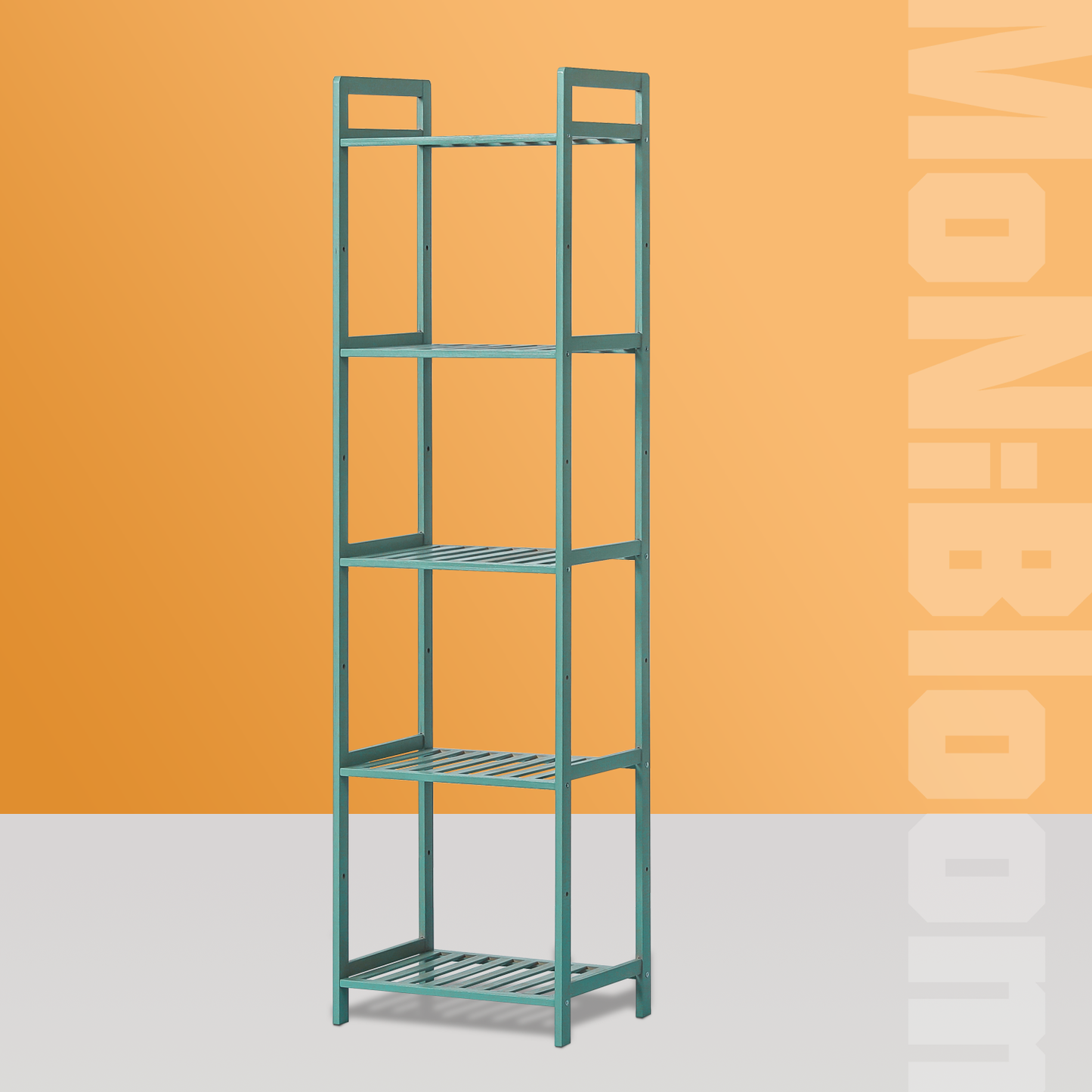 Adjustable Shoe Rack Entryway Shelf Organizer - 5 Tier - Green