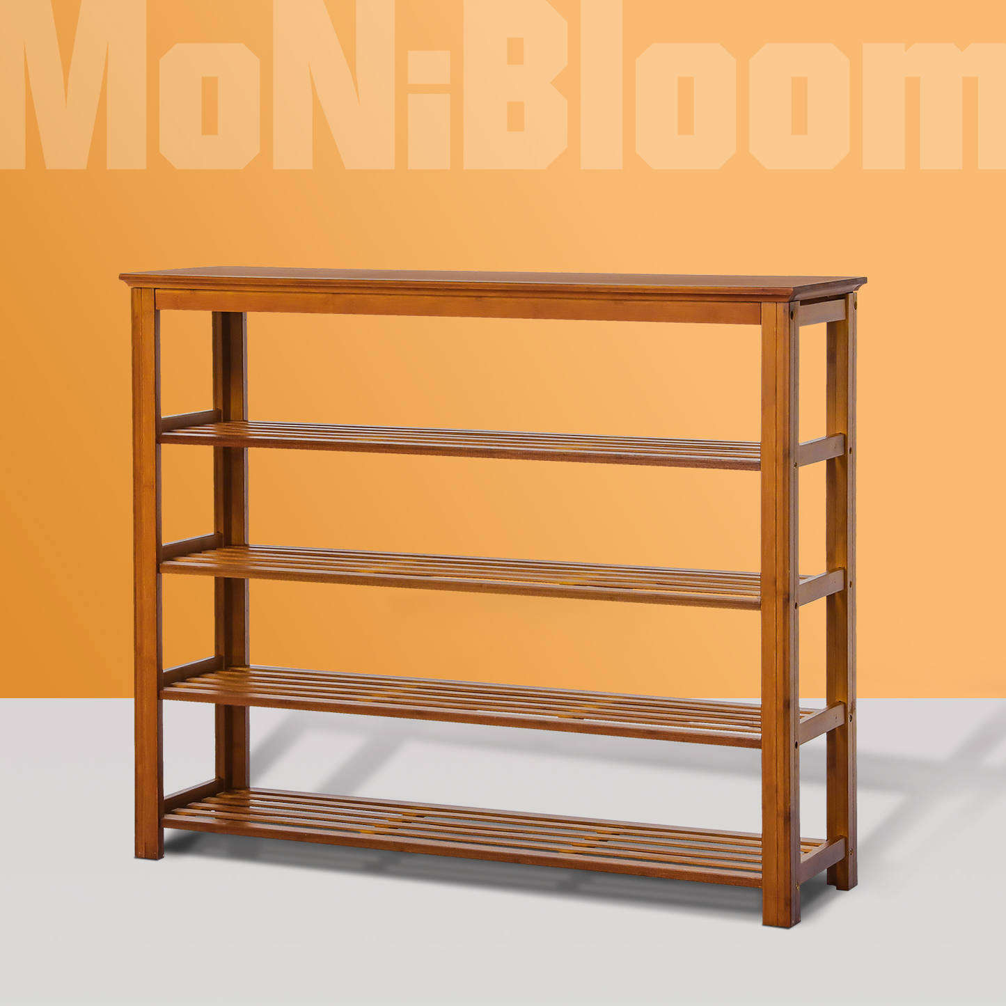 Entryway Shoe Shelf - 5 Tier - Brown