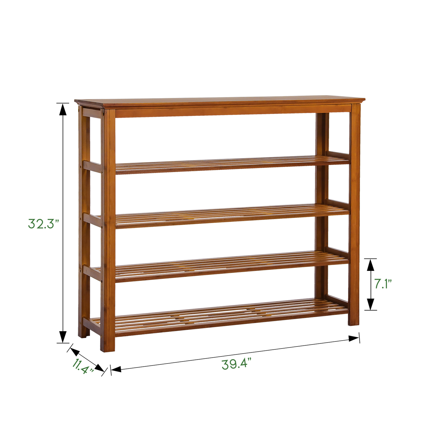 Entryway Shoe Shelf - 5 Tier - Brown